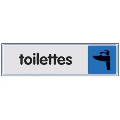 Plaque Toilettes NOVAP - plexi - 4034836