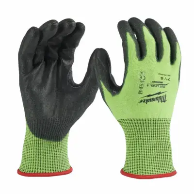 Gants MILWAUKEE HV Anti coupure niveau 5/E - Taille 9 - 4932479933