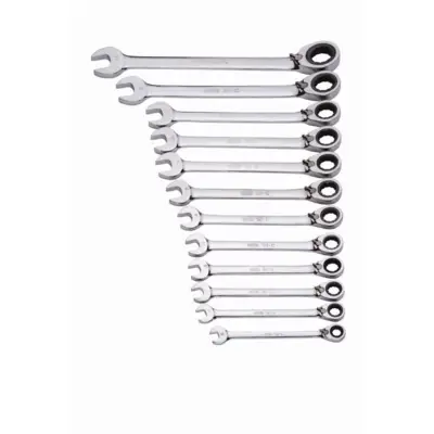Jeu de 12 clés mixtes a cliquet 8 a 19 mm SAM - 50CJ12 - SAM OUTILLAGE
