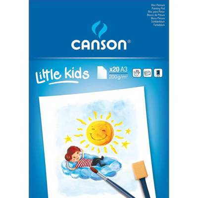 Bloc Papier à peinture 20 feuilles 200g A3 29,7 x 42 cm Blanc - CANSON