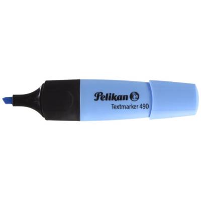 Surligneur Textmarker 490 Pte biseautée 1 - 5 mm Bleu fluo - Pelikan