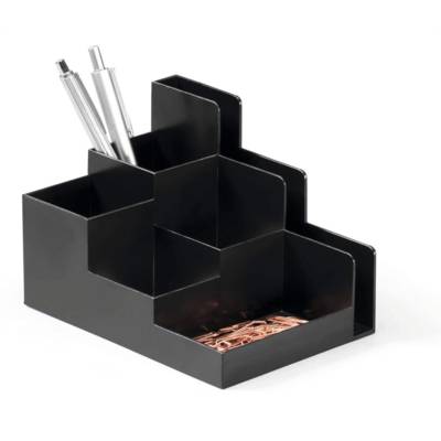 Pot à crayon OPTIMO eco 6 Compartiments Anthracite - DURABLE