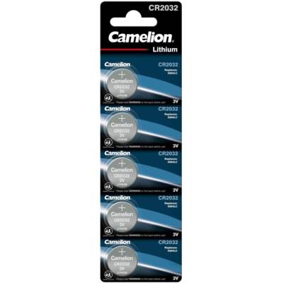 Pack Lot de 5 piles Lithium 3V CR2032 - CAMELION