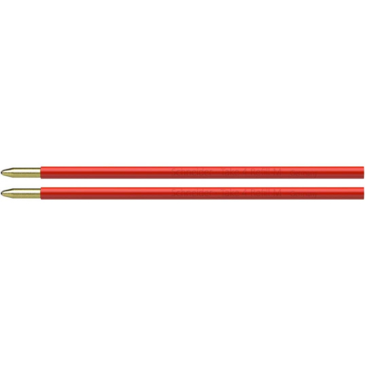 Lot de 2 recharges stylo Take 4 pointe moyenne rouge - Schneider
