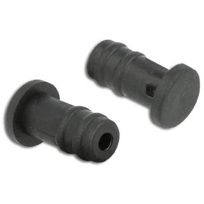 Lot de 10 Bouchons Anti-poussière pour Prise Jack 3,5 mm Noir - DELOCK