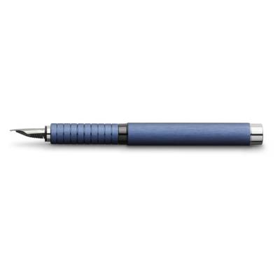 Stylo plume Essentio Aluminium Bleu fine - FABER-CASTELL