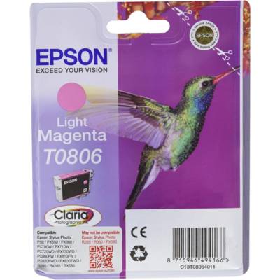 Cartouche jet d'encre Originale T0806 Magenta clair - EPSON