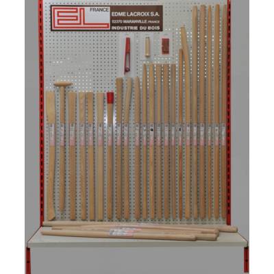 Manche de pelle droit bois dur poncé Ø40 mm - Gedimat - EDME LACROIX