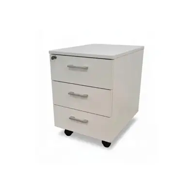 Caisson mobile 3 tiroirs blanc HAROLD - OCCASION - Adopte un Bureau