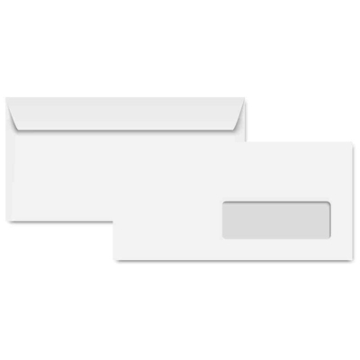 Boite de 500 Enveloppes C6, 114 x 162 mm, blanc - Clairalfa