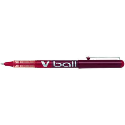 Stylo roller V Ball VB5 Encre liquide Pointe métal Fine Rouge - PILOT