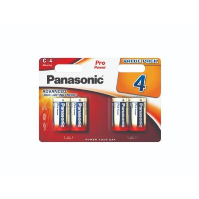 Pack 4 Piles Alcalines Pro Power GOLD C/LR14 - PANASONIC
