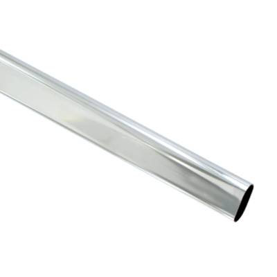 Tube de penderie ovale chromé dim.30x15x0.6mm long.2m en vrac 1 pièce - Gedimat - VYNEX