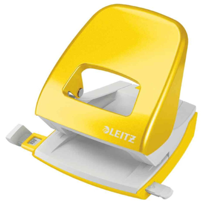 Perforateur Nexxt 5008,en carton, jaune métallisé - LEITZ