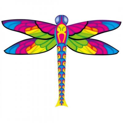 Cerf-volant monofil libellule multicouleur 100cm*76cm - HQ KITES