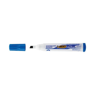 Feutre tableau blanc effaçable à sec 1751 ECOLUTIONS pointe Biseau Large Bleu - BIC
