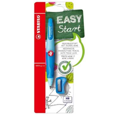Porte-mine d'apprentissage easYergo 3.15, bleu pour droitiers - STABILO