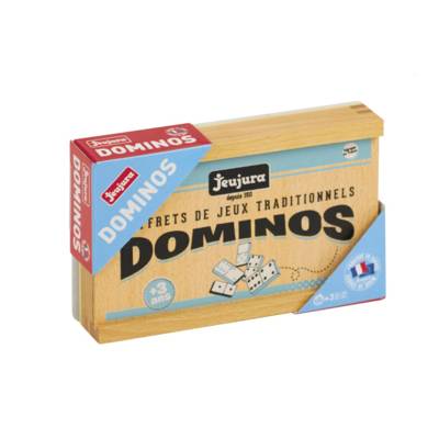 Jeux de Société-Jeu de Dominos en Bois - Coffret en Bois - JEUJURA