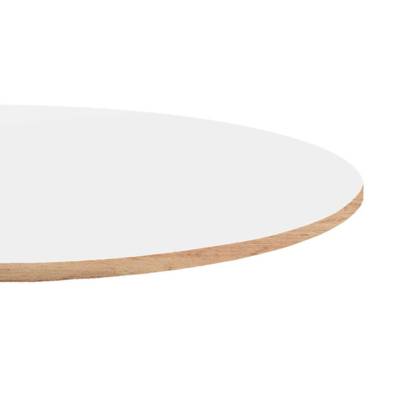 Plateau de table rond Blanc bois - RestooTab