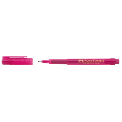 Stylo feutre Fineliner Broadpen pointe large rose - Faber-Castell