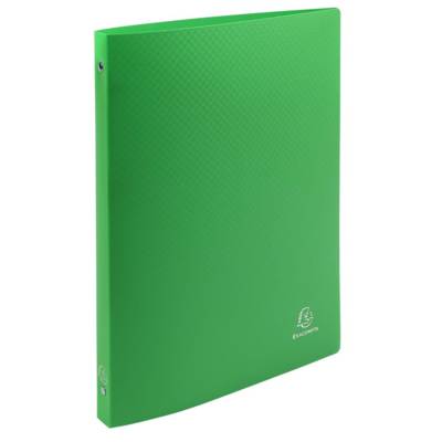 Classeur 4 anneaux 15mm polypropylène OPAK - A4 Vert clair - EXACOMPTA