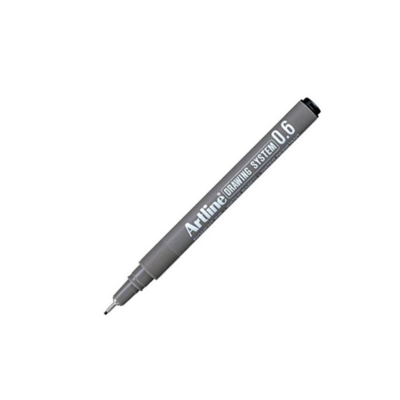Feutre "Drawing System" pointe 0,6 mm noir - Artline