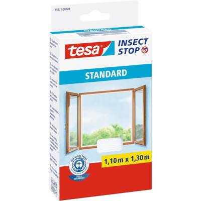 Moustiquaire Insect Stop Standard Fenêtre 1,10 m x 1,30 m Blanc - TESA