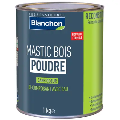 Mastic bois poudre bois chêne clair 1Kg - BLANCHON - 03103127