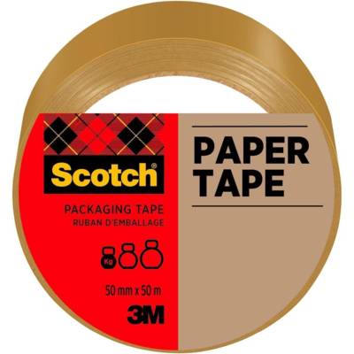 Ruban adhésif d'emballage P5050 Papier Marron 50mm x 50m - SCOTCH