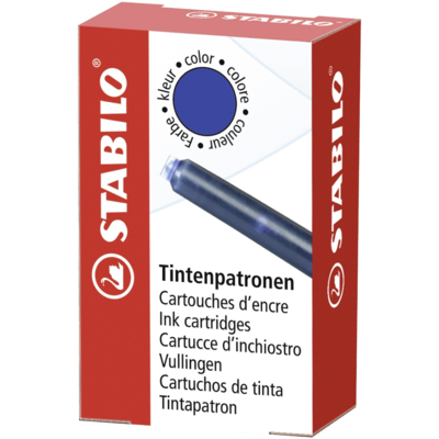 Boîtes de 6 cartouches à encre bleue - Stabilo
