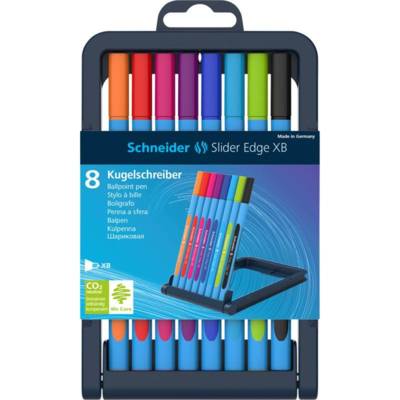 Stylo à bille Slider Edge XB colours Box 8 pièces - SCHNEIDER