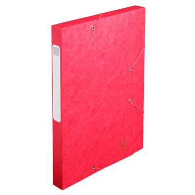 Boite de classement Cartobox Dos 25mm Carte lustrée Nature Future® Rouge - EXACOMPTA