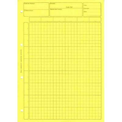 Bloc Audit Comptable pour Contrôle Interne A4 80 pages Jaune - ELVE