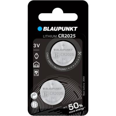 Pack 2 CR2025 3V Pile bouton Lithium Idéale clés de voiture, montres - BLAUPUNKT