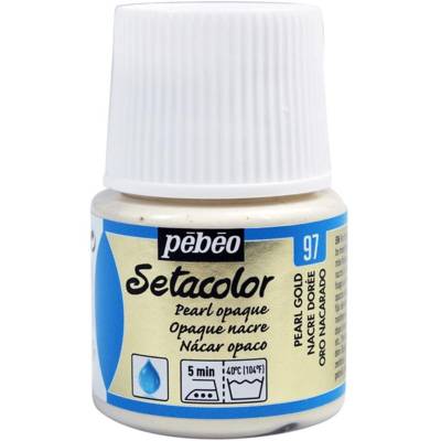 Setacolor Flacon 45ml Peinture pour Tissu NACRE DOREE - PÉBÉO