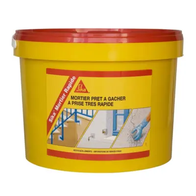 Mortier hydraulique pour obturation de fuite d'eau Mortier Rapide Sika - seau de 5 kg - SIKA - 689