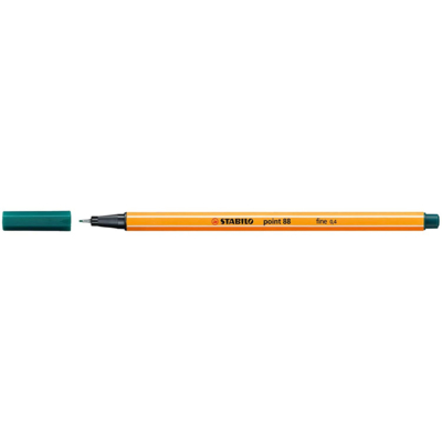 Stylo-Feutre POINT 88 Pointe Fine 0,4 mm Vert pin - STABILO