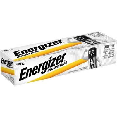Lot de 12 Piles Industrial Block 6LR61 9V - ENERGIZER