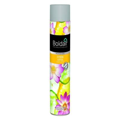 Aérosol 750 ml désodorisant parfumant citron lotus - BOLDAIR