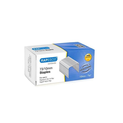Boite de 2000 Agrafes 73/10 mm Galvanisées - RAPESCO