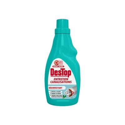 Flacon de 750ml Gel Entretien Canalisation Désinfectant - DESTOP