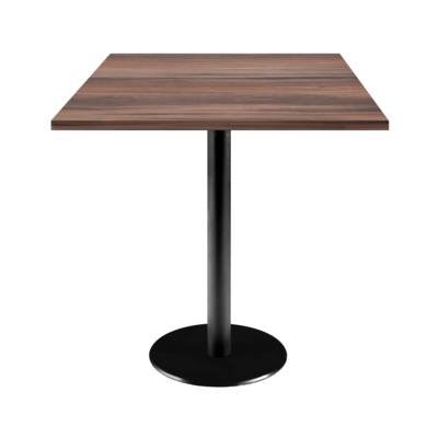 Table pied noir 70x70cm chene montagne - intérieur - RestooTab