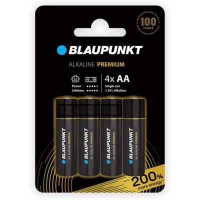 Piles AA alcalines PREMIUM, paquet de 4 - BLAUPUNKT