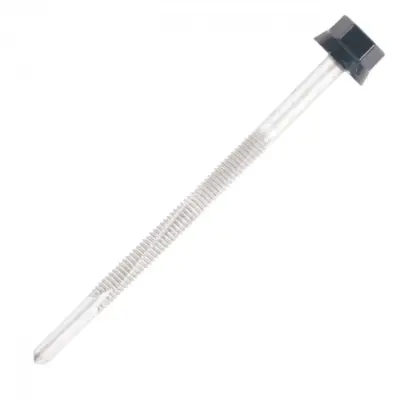 Vis bac acier SCELL-IT sommet nervure Support métal IPN - Ø6 x 105 mm - TH12 - Bleu gris RAL5008 - Sachet de 100 - ZTP-60105-5008