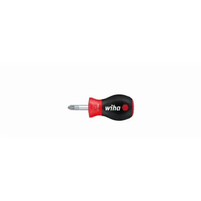 Tournevis boule 313 Pro SoftFinish Pozidriv 2 WIHA - Lame courte 2 x 25 mm - 26972