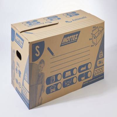 Carton de déménagement fermeture automatique - Gedimat - MOTTEZ