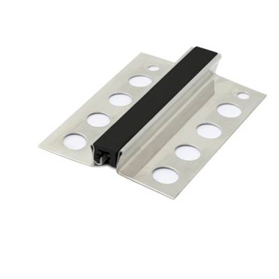 Joint de fractionnement MJ inox 14 avec semelle noir 12.5mm 2.5m - Gedimat - DINAC