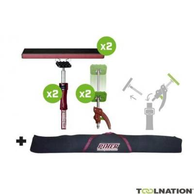 Kit plaquiste 4 éléments : 2 étais+sac de rangement+ accessoires - Gedimat - PIHER