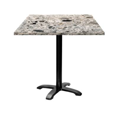 Table pied noir 70x70cm cepp - intérieur - RestooTab