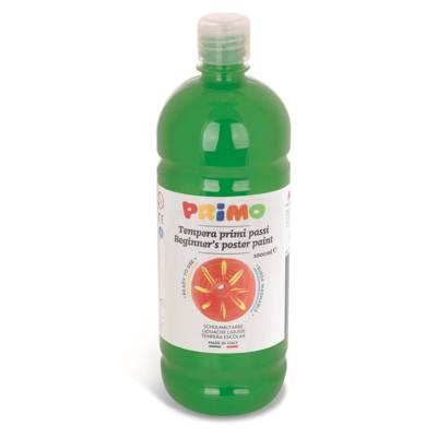 Gouache Ready-Mix Premier Pas 1000 ml Flacon avec Bouchon Flux Control Vert brillant 610 - PRIMO
